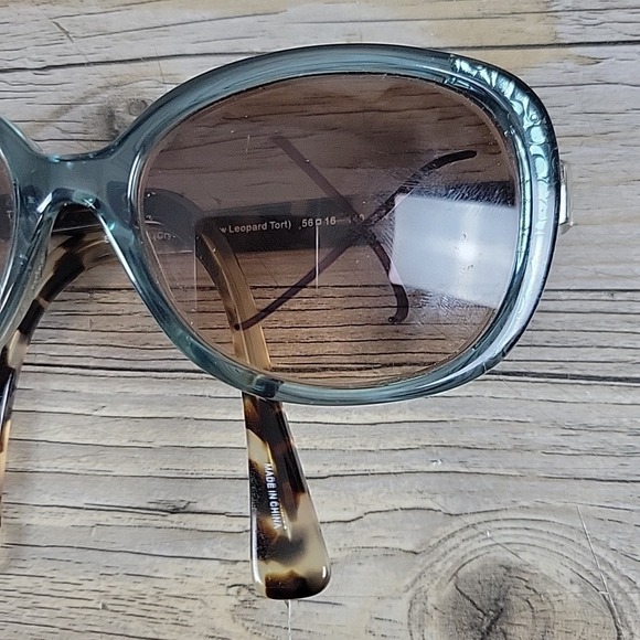 COACH HC 8172 5370D0 CRYSTAL TEAL SNOW LEOPARD TORT 56-16-140 FRAMES ONLY‎ main image 11